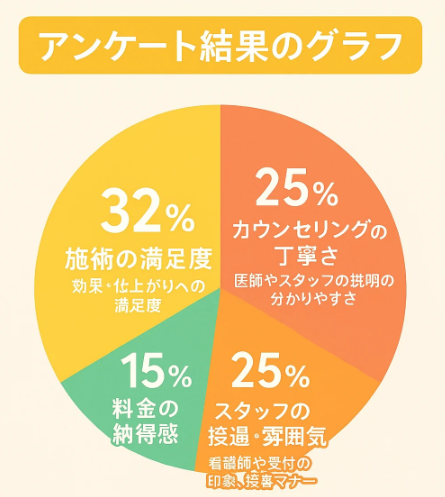 アンケート結果のグラフ