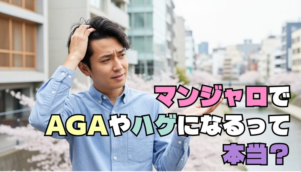 マンジャロでAGAやハゲになるって本当?アイキャッチ